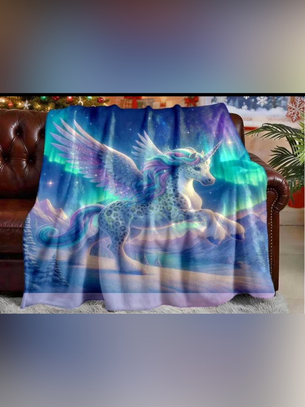 Magical Unicorn Plush Blanket - New in Package